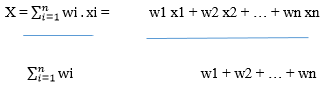 weighted average calculator